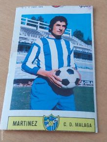Fußball-Sticker: MARTINEZ MALAGA ED ESTE 1973 73 1974 74 CROMO RECUPERADO VENTANILLA ORIGINAL